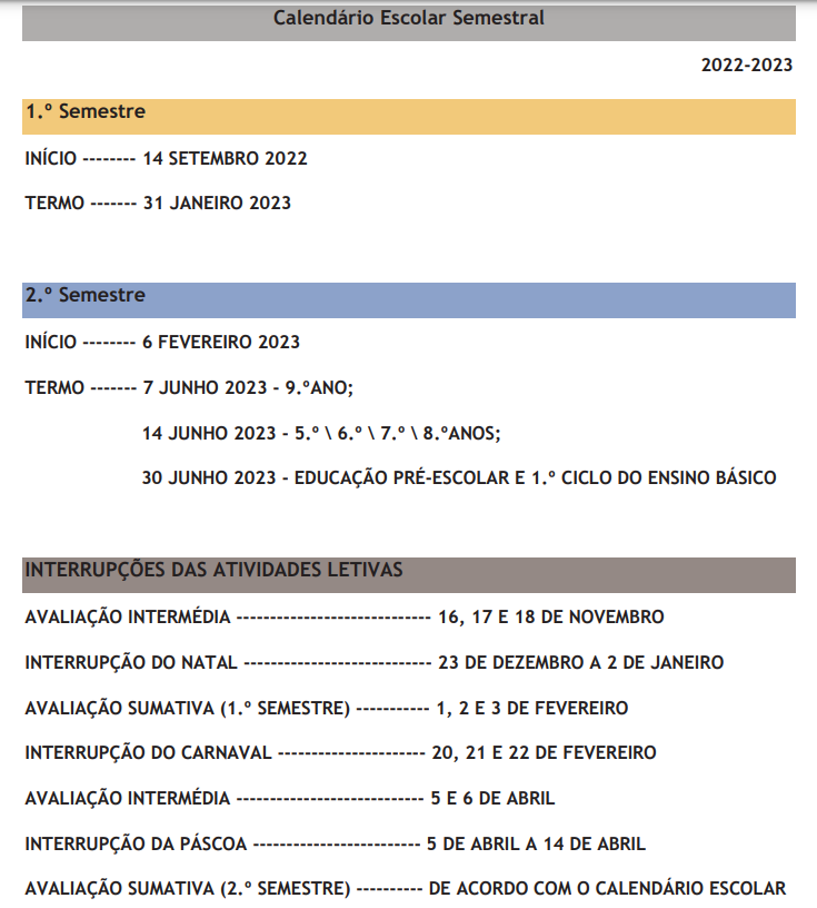 Colégio Carmo · Manual do Aluno 2023 com o calendário letivo e as normas da  escola